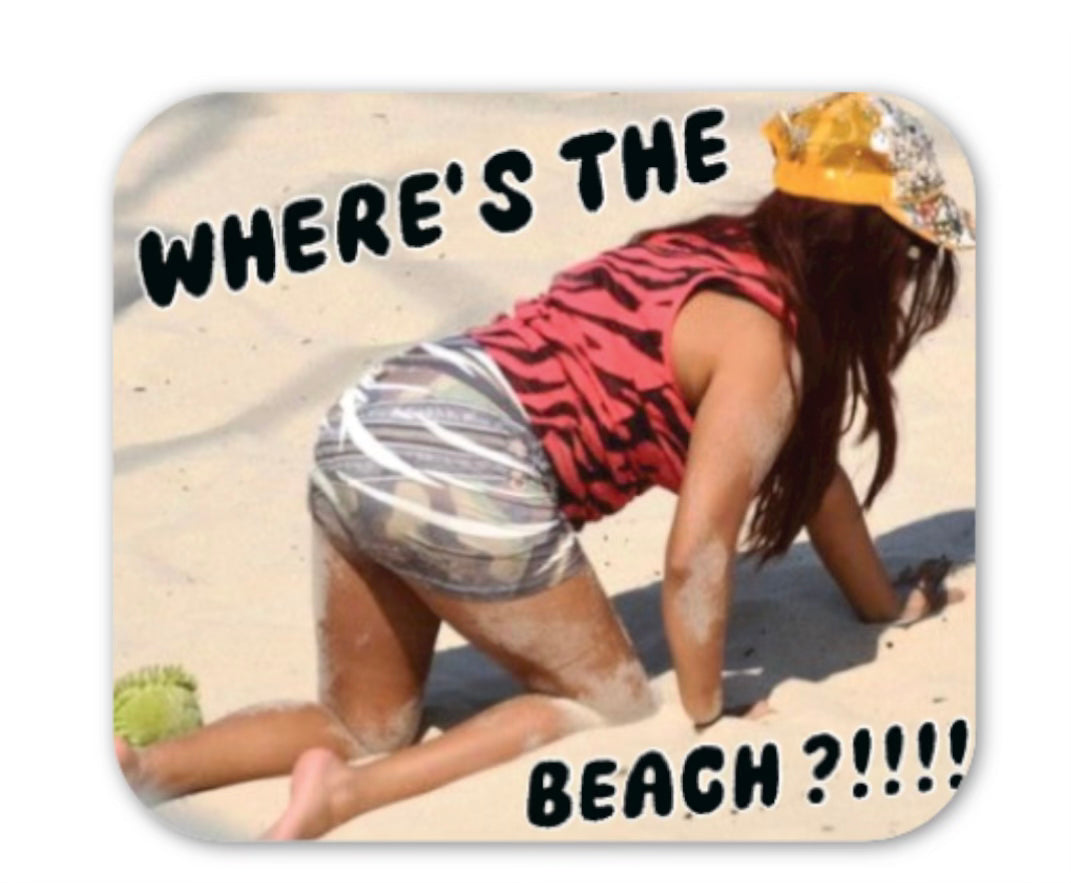 Where's The Beach Stickers