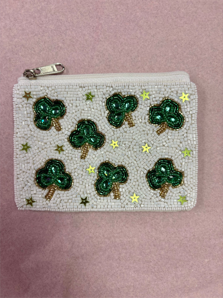 St. Pattys Beaded Coin Purse