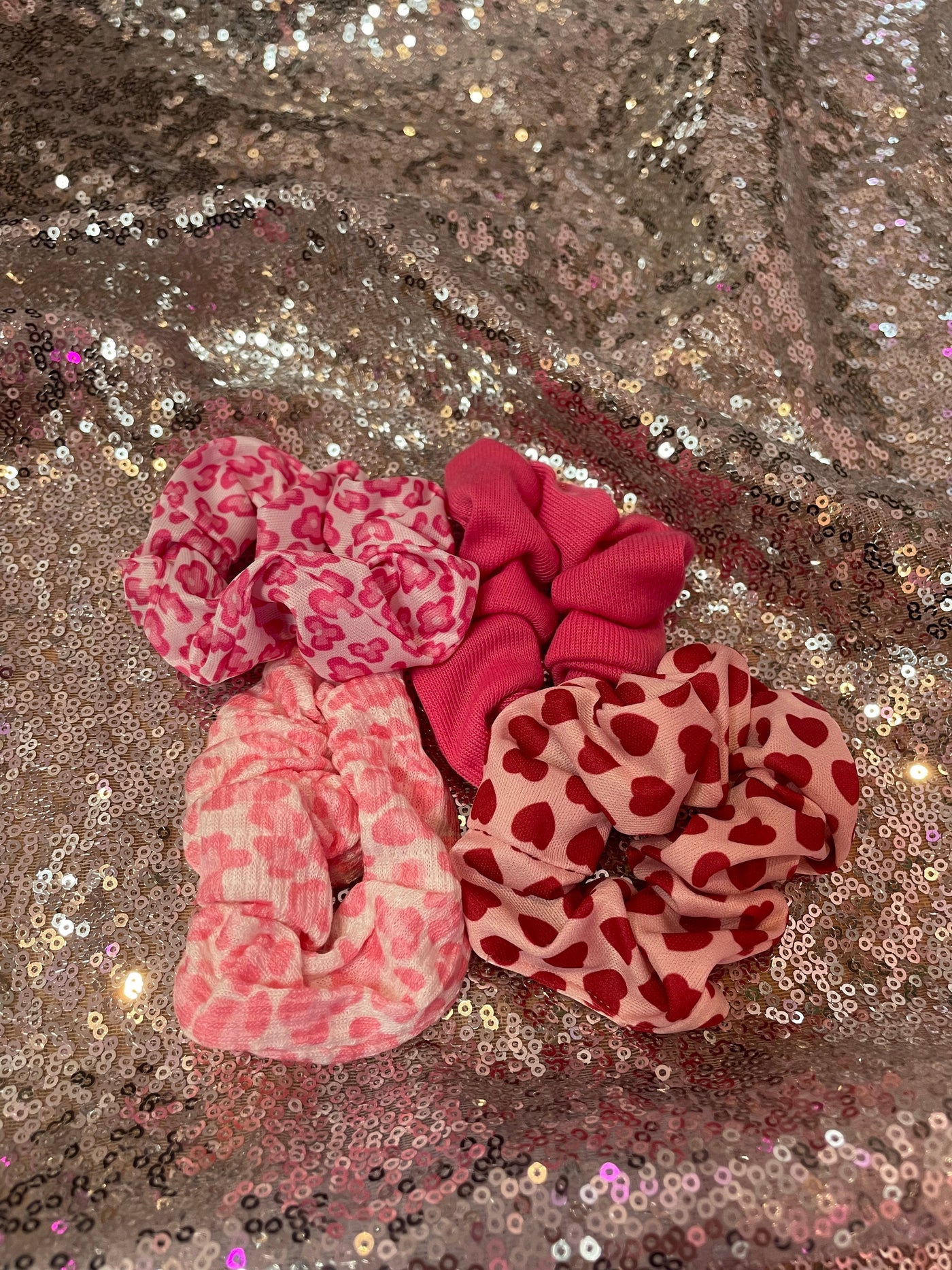 Pink Scrunchie Set