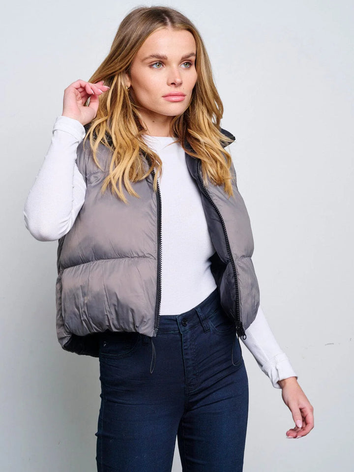 Gray Puffer Vest