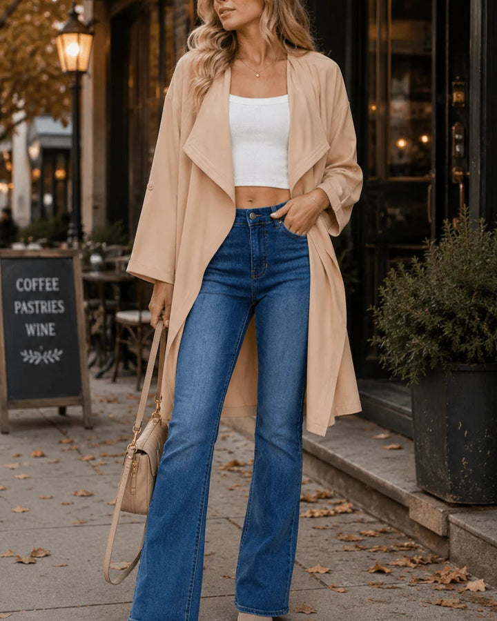 Khaki Trench Cardigan