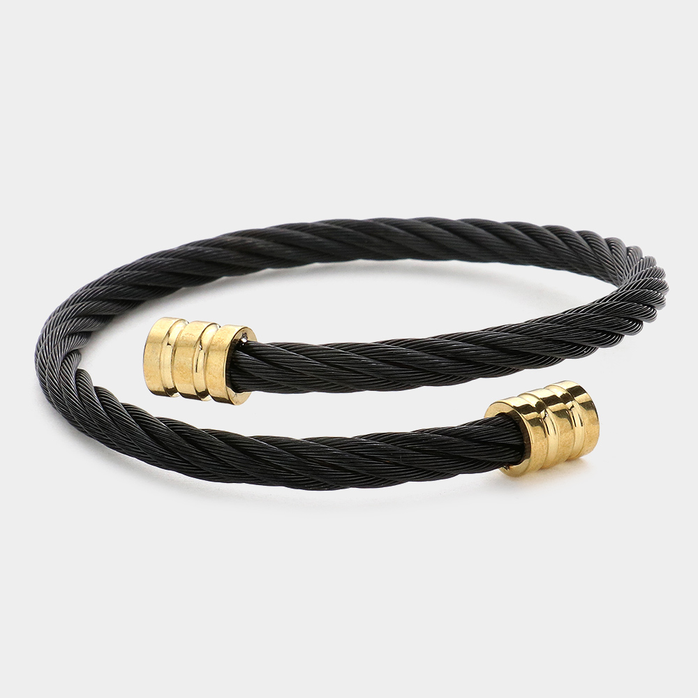 Twisted Chain Cuff Bracelet