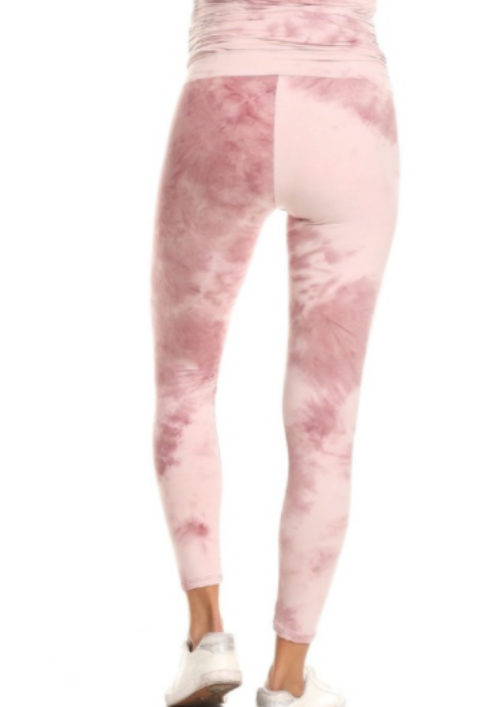 Pink Tie Dye Maternity Leggings