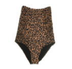 Ultra High Waist Leopard Swim Bottoms