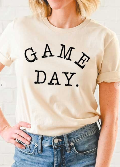 Gray Game Day Tee