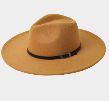 Tan Reversible Fedora Hat