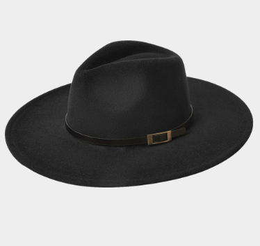 Black Reversible Fedora Hat