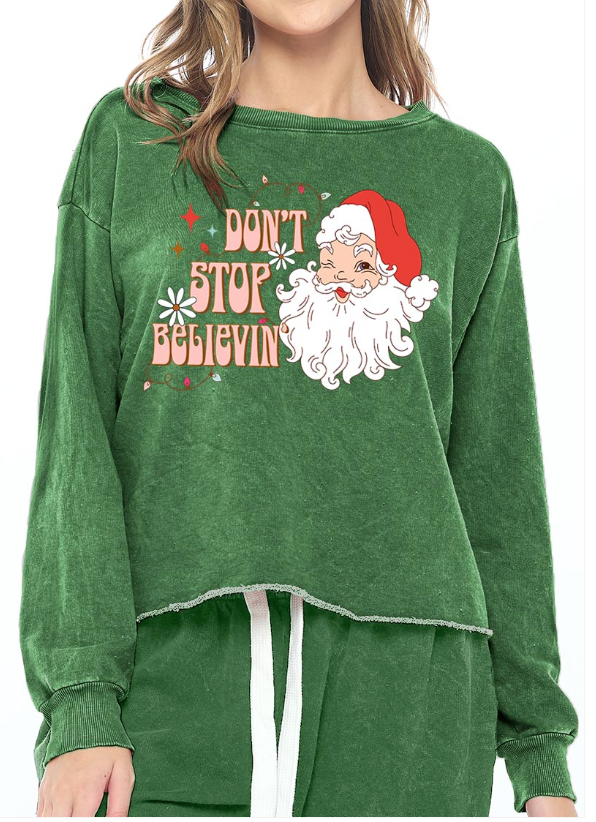 Dont Stop Believin' Christmas Sweatshirt