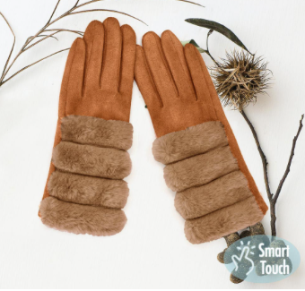 Soft Fuzzy Faux Fur Gloves