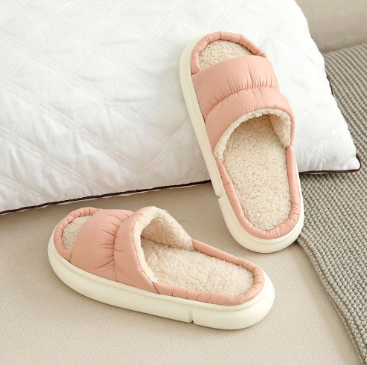 Pink Puffer Slippers
