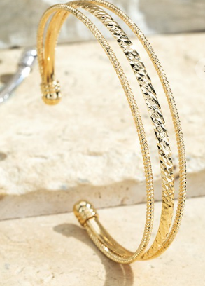 Gold Gabriella Cuff Bracelet