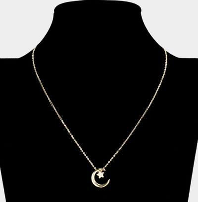 Cora Crescent Moon Necklace