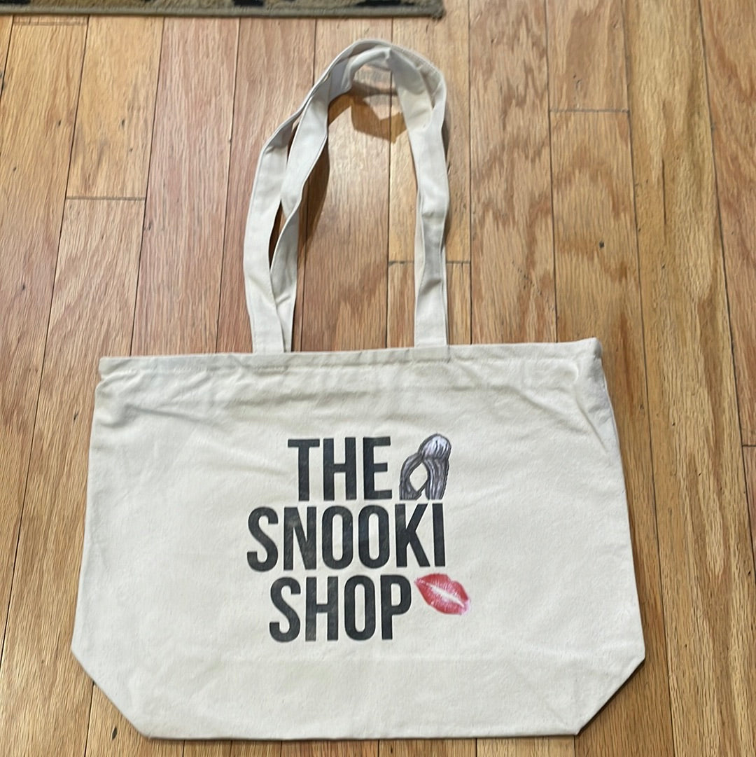 Snooki Shop Canvas Tote w/ Zipper