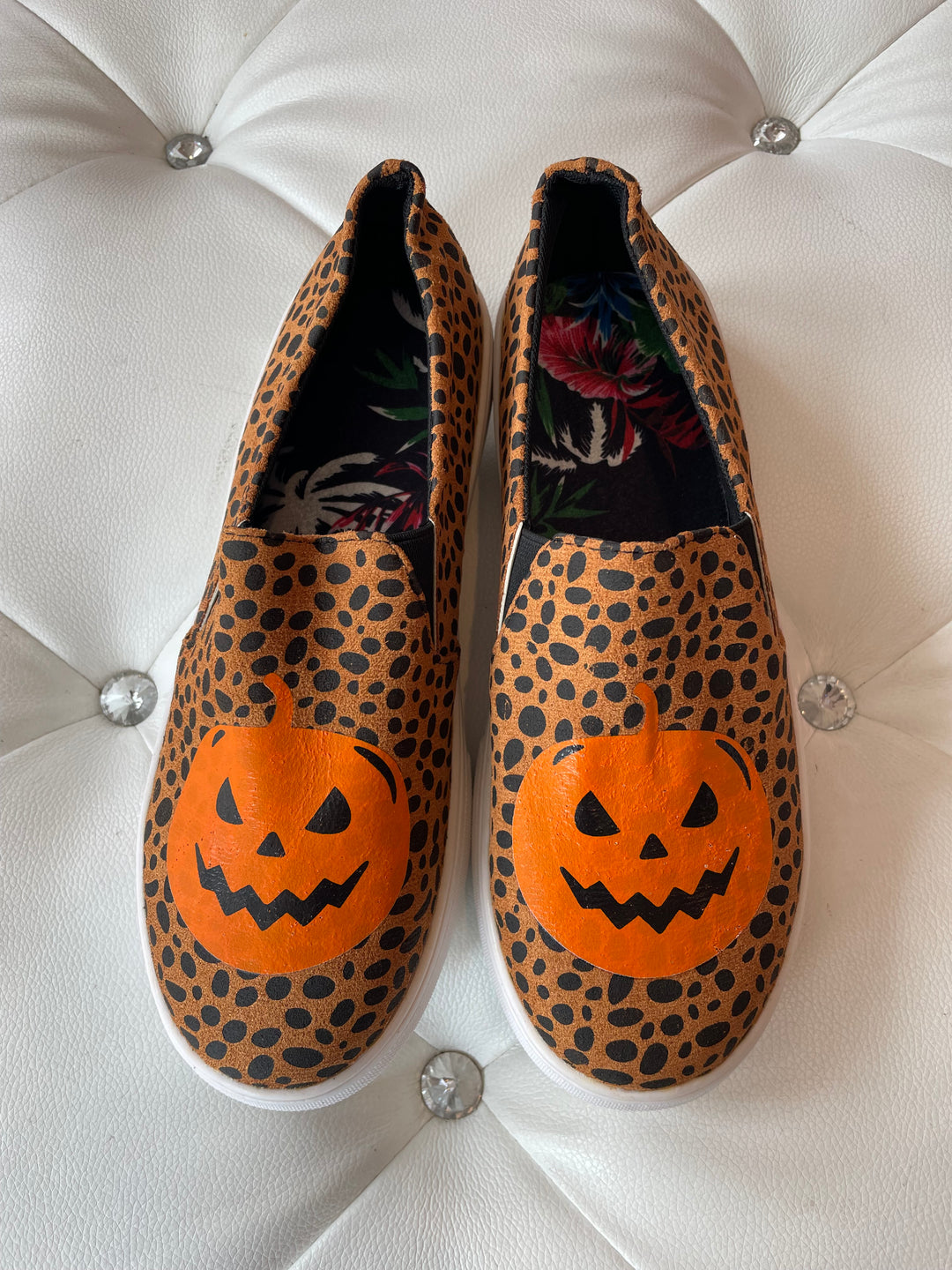 Pumpkin Leopard Sneakers