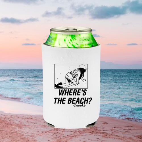Where's the Beach Can Cooler Koozie