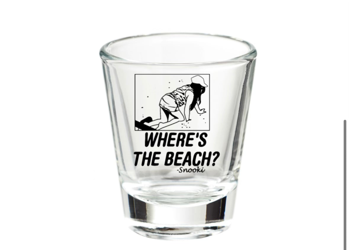 Where’s the Beach Shot Glass